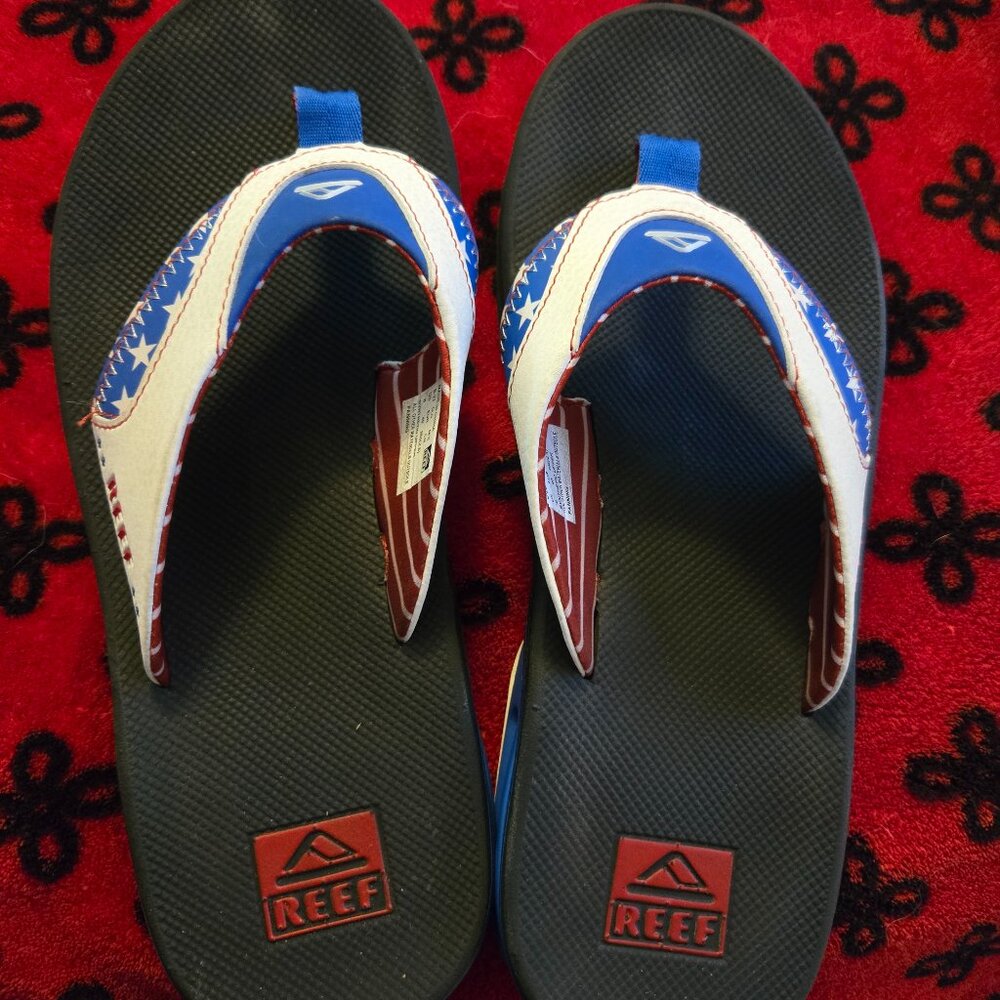 Men's Size 8 Men's Reef Fanning Flip Flop Sandals USA